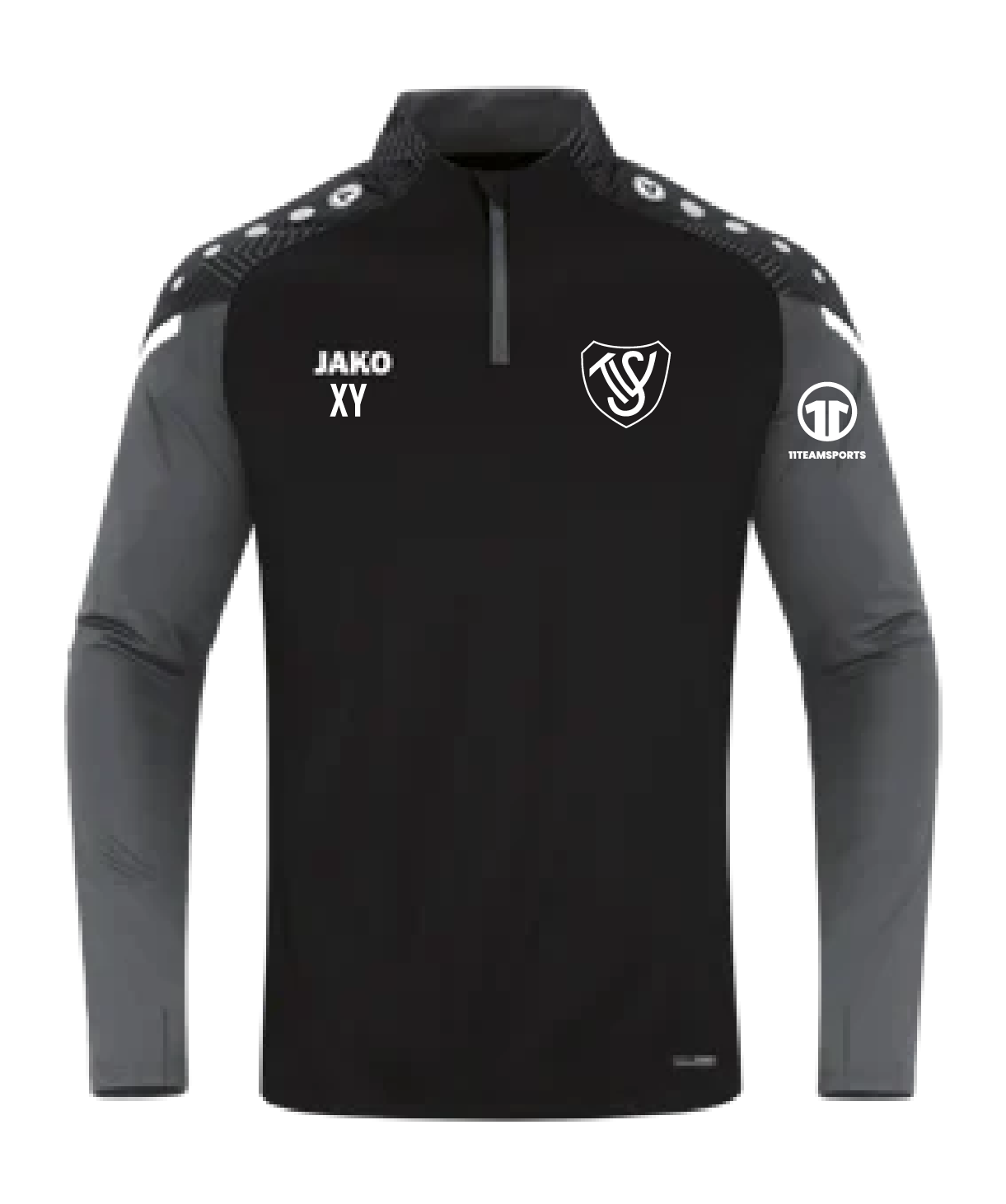 JAKO Performance Ziptop Schwarz Grau SV Trieben