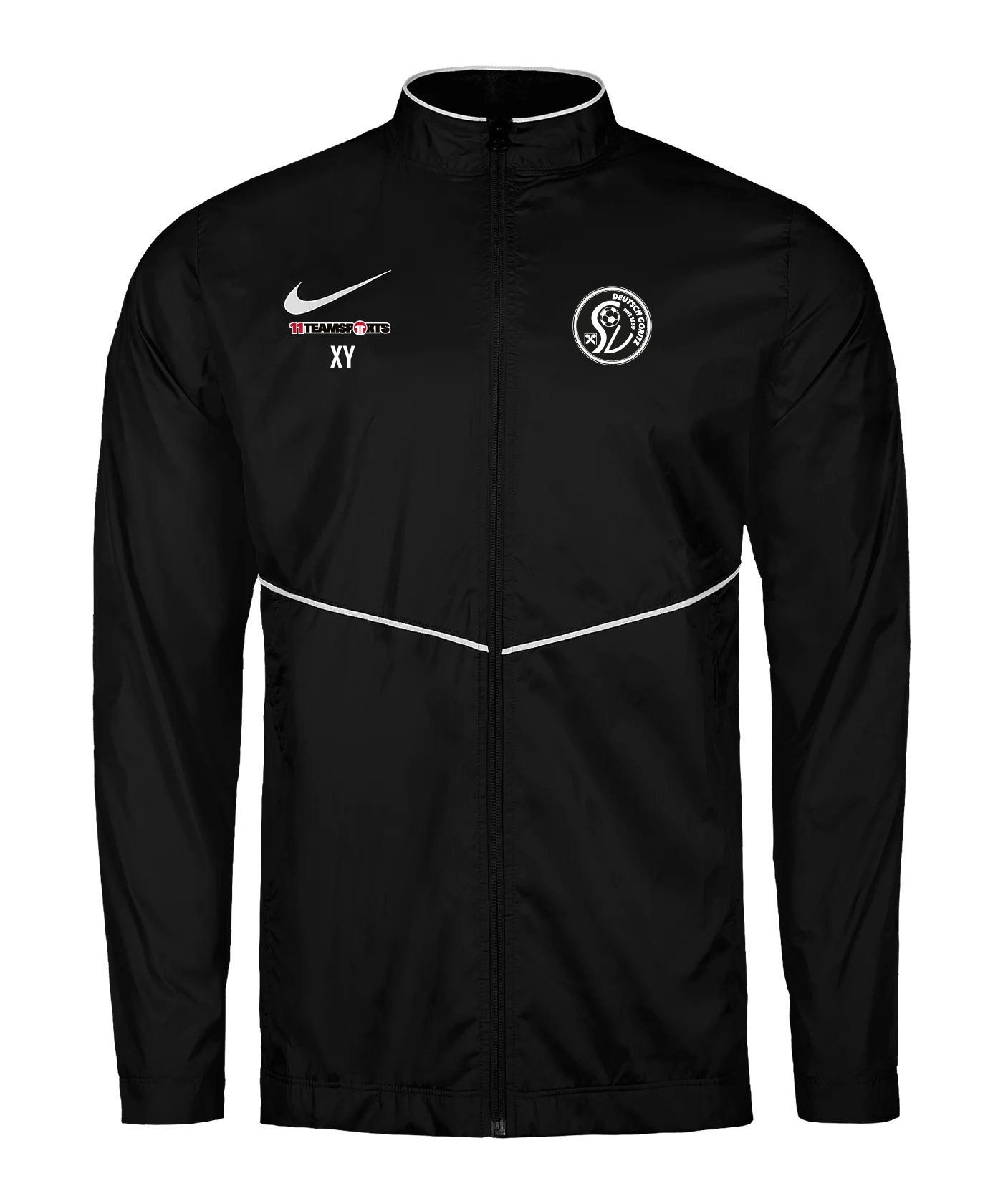 NIKE Park 26 Regenjacke Schwarz SV Deutsch Goritz