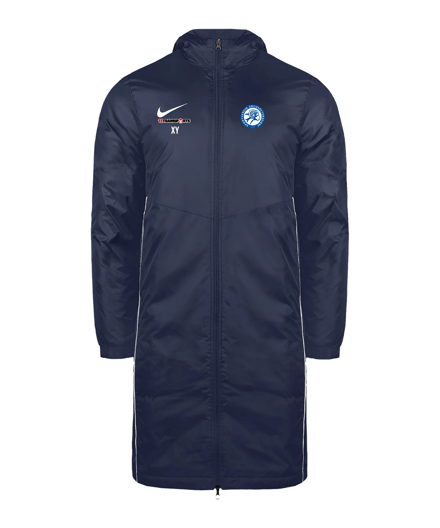 NIKE Park 26 Winterjacke Blau SV Grosspetersdorf