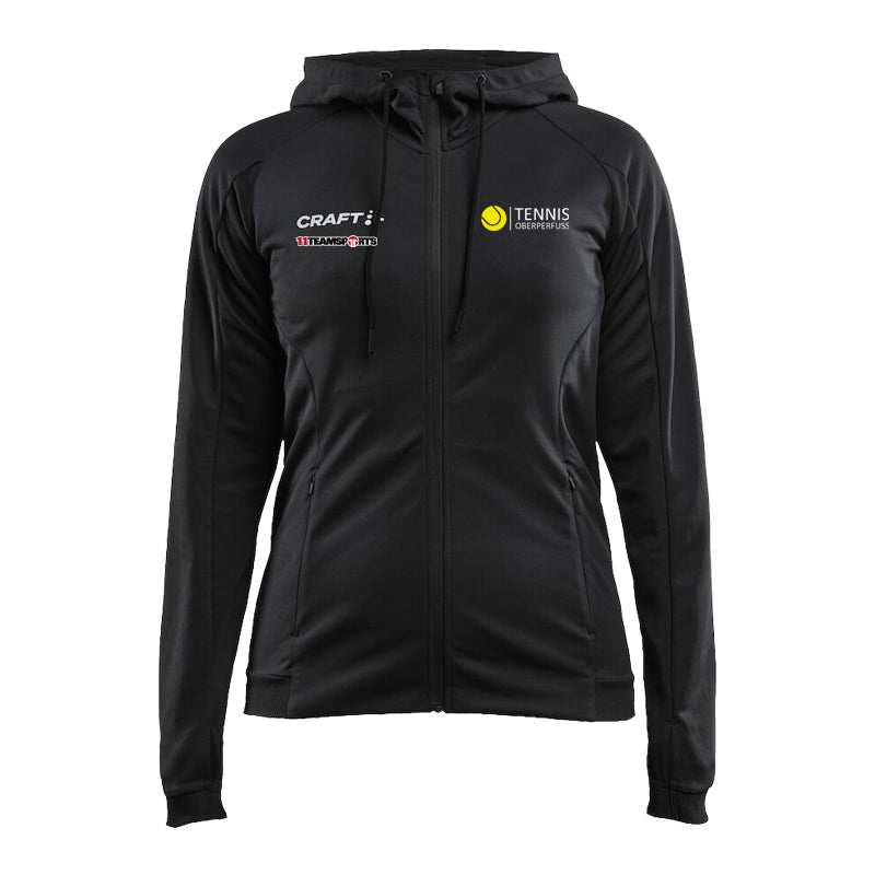 Craft Evolve Kapuzenjacke Damen Schwarz F999000 Tennis Oberperfuss