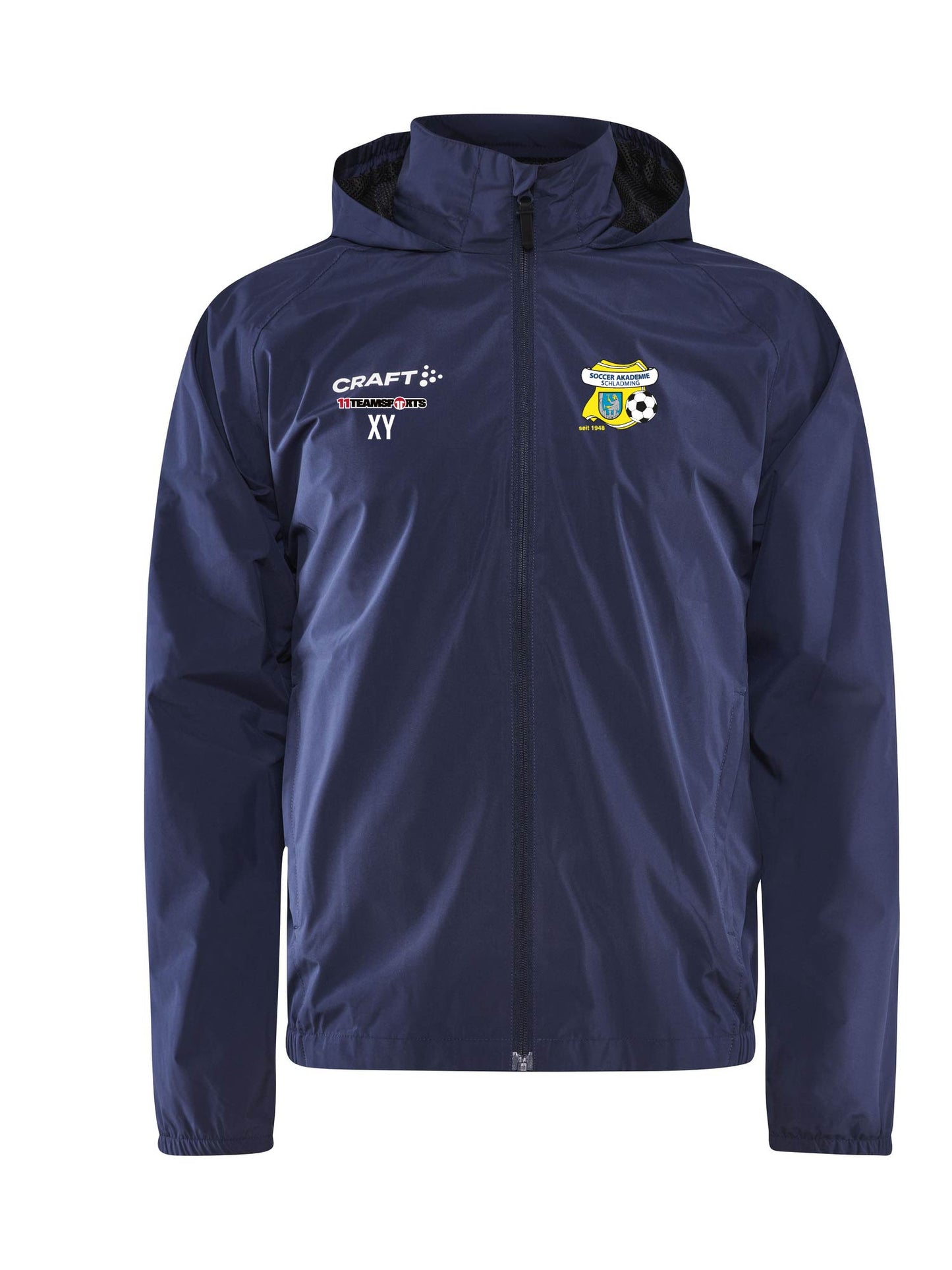 CRAFT Evolve Regenjacke Schwarz Soccer Akademie Schladming