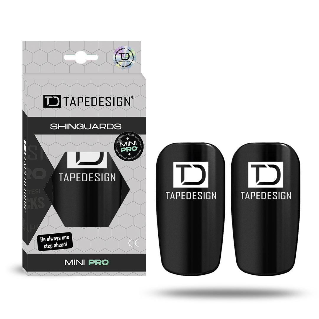TAPEDESIGN Performance Shinguards Schienbeinschoner Mini Pro Schwarz