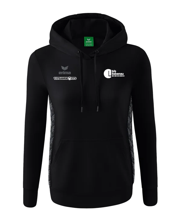 ERIMA TS Hoody Damen Schwarz HIB Liebenau