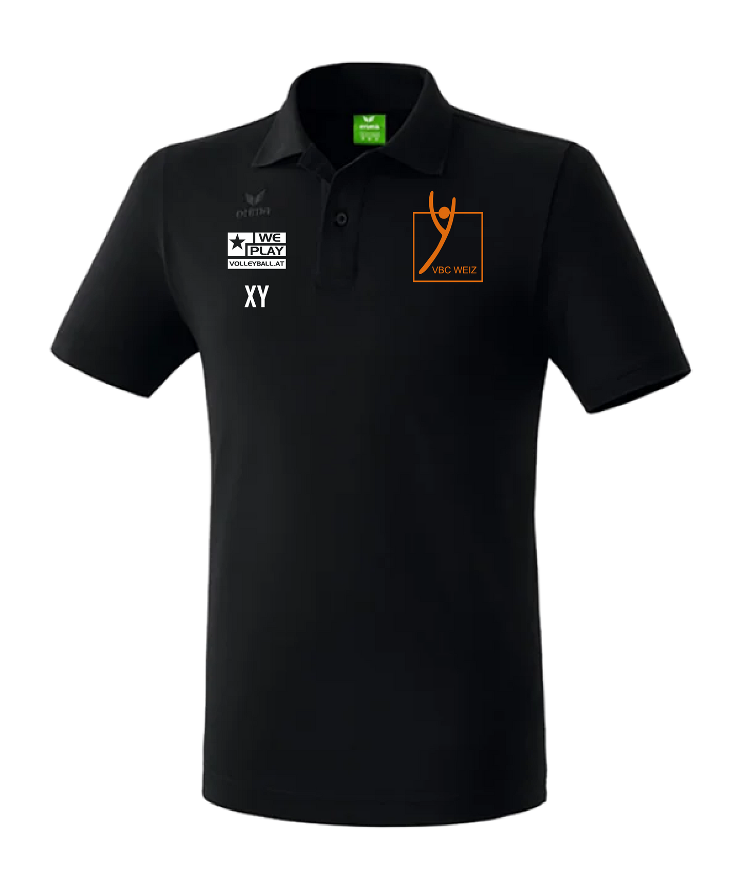 ERIMA Teamsport Poloshirt Kids Schwarz VBC Weiz