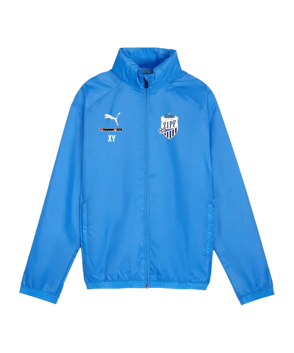 PUMA teamGOAL Allwetterjacke Kids Blau Weiss ATSV Zipf