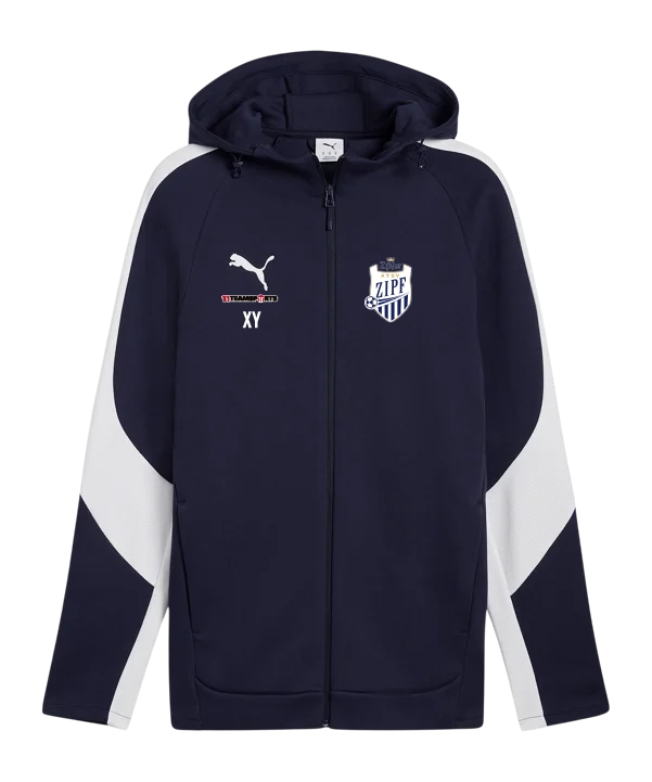 PUMA teamEVOSTRIPE Kapuzenjacke Blau ATSV Zipf