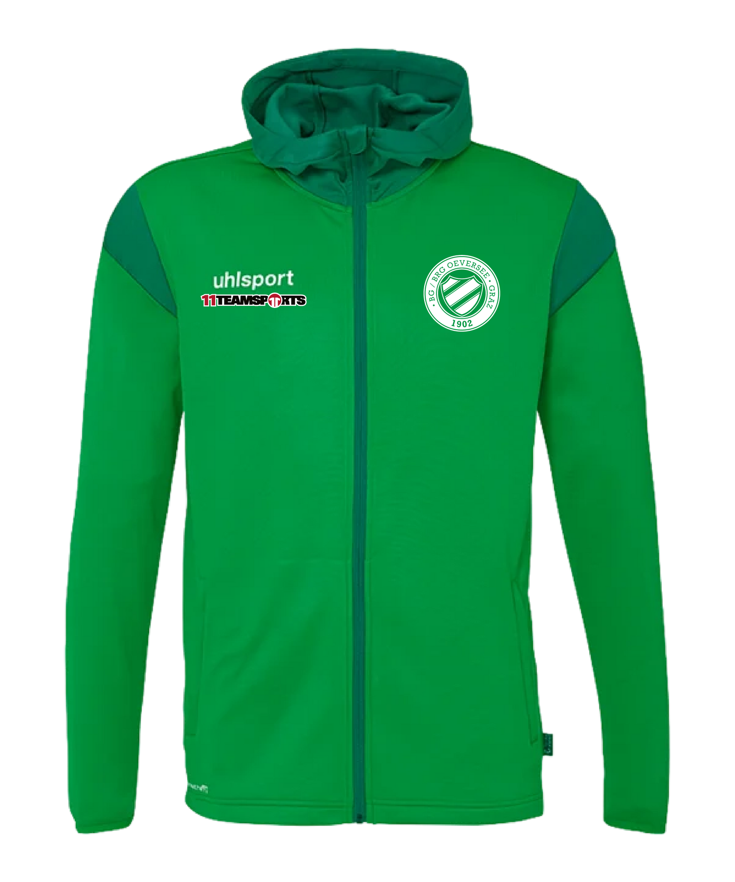 Uhlsport Kapuzenjacke Grün Kids BG/BRG Oeversee