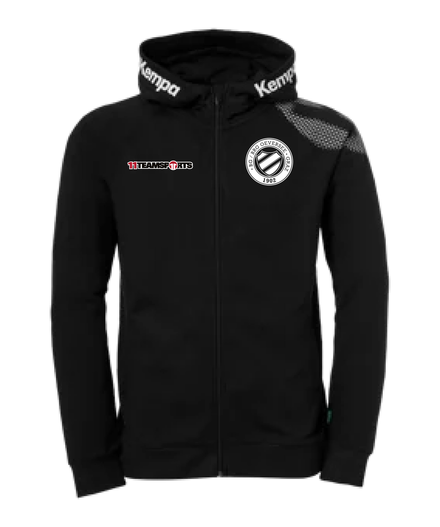 Kempa Kapuzenjacke Herren Schwarz BG/BRG Oeversee