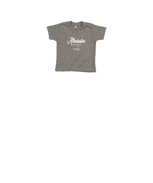 Merch Baby T-Shirt Heather Grey Melange #nachwuchs FC Altmünster