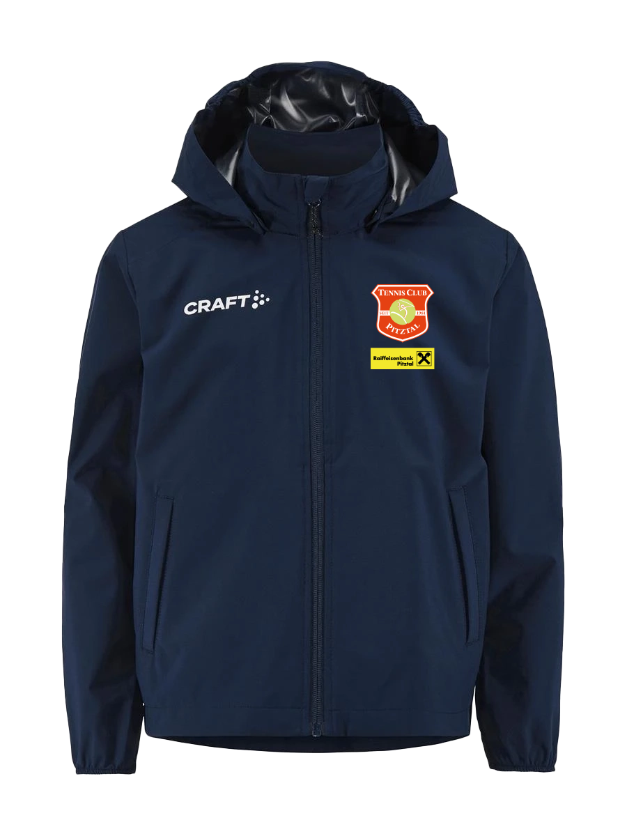 Craft Squad Go Weather Jacket Kids Blau F3900 TC Pitztal