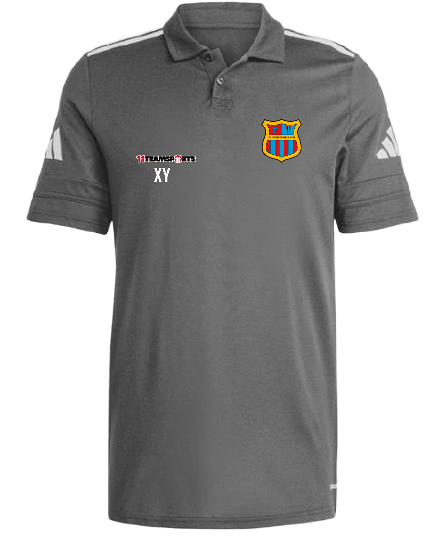 Adidas Ausgeh Polo Grau Kids FC Fernitz Mellach