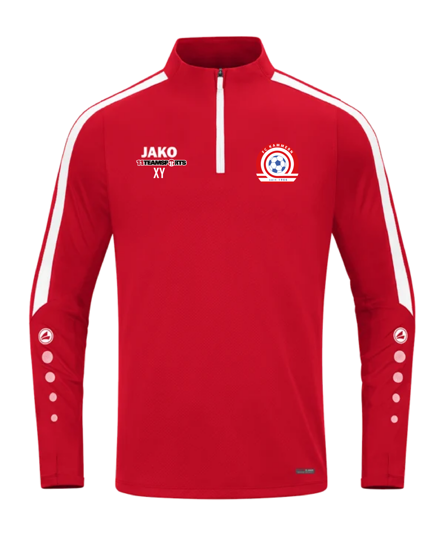 Jako Trainings Ziptop Herren Rot FC Kammern