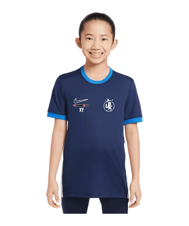NIKE Academy 25 Trainingsshirt Kids Blau Union Bad Kreuzen