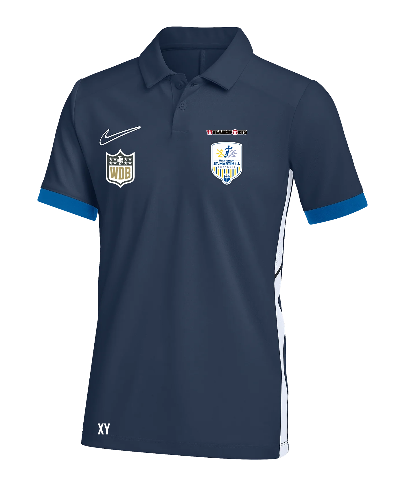 NIKE Academy 25 Polo Kids Blau ÖTSV Union St. Martin