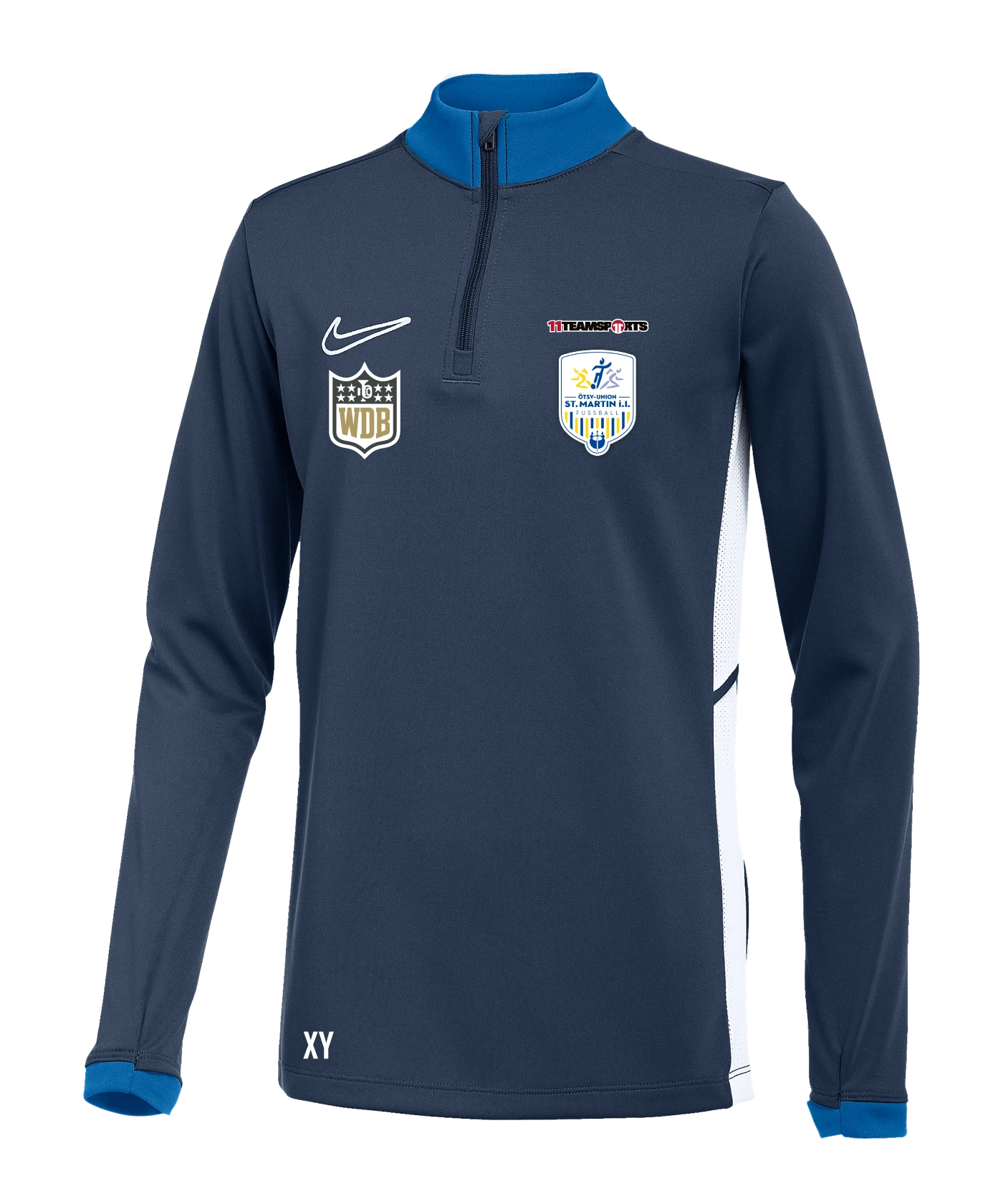 NIKE Academy 25 Drill Top Sweatshirt Kids Blau ÖTSV Union St. Martin