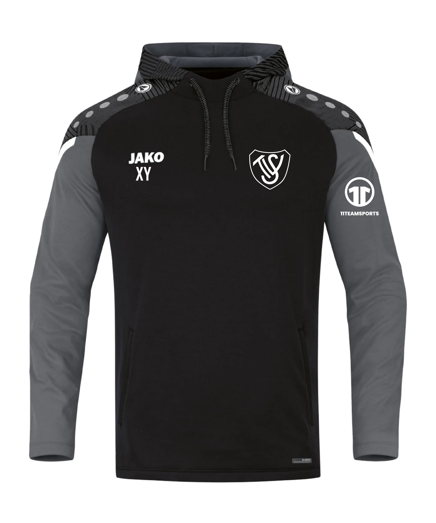 JAKO Performance Hoody Schwarz Grau SV Trieben