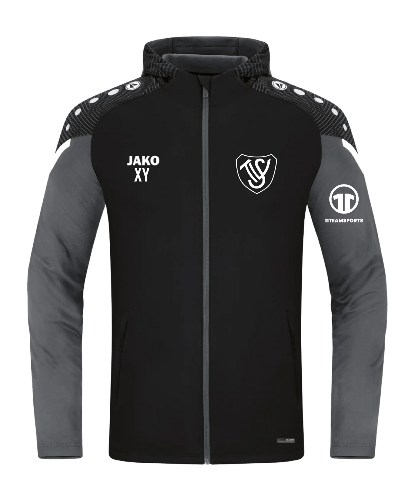 JAKO Performance Kapuzenjacke Schwarz SV Trieben