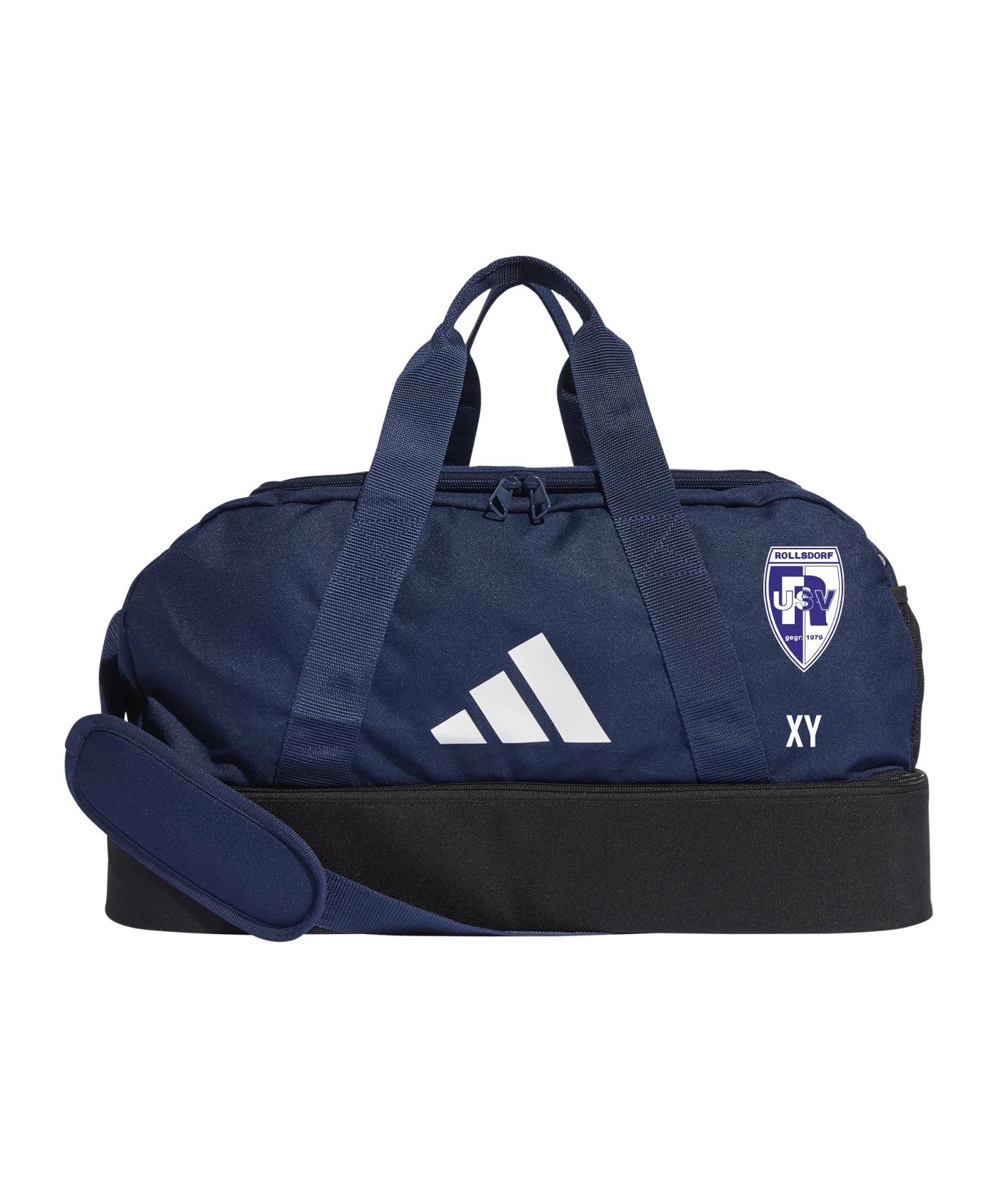 ADIDAS Tiro League Duffel Bag Gr. S Blau Weiss USV Rollsdorf