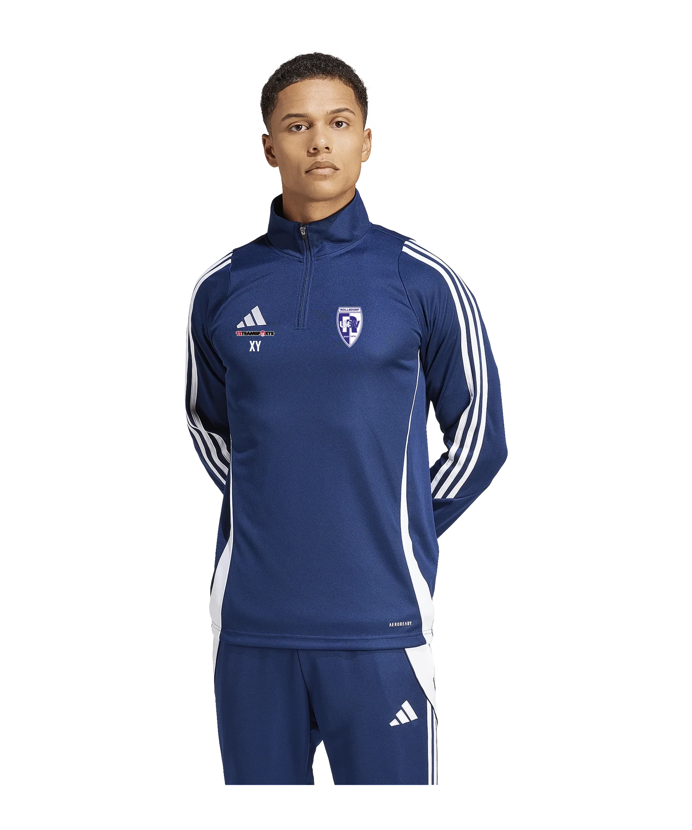 ADIDAS Tiro 24 Trainingstop Blau Weiss USV Rollsdorf