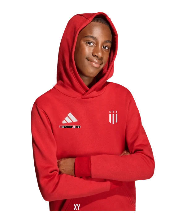 ADIDAS Entrada 26 Hoody Kids Rot SV Scharnstein