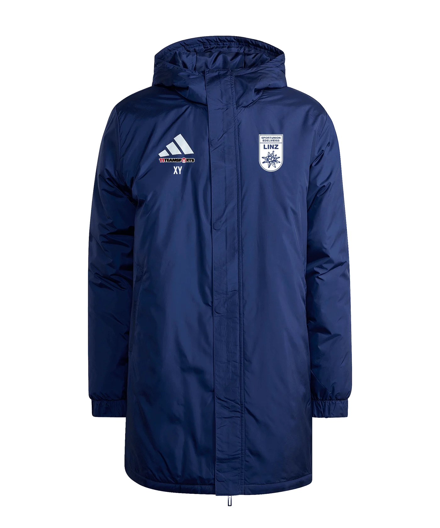ADIDAS Entrada 26 Stadium Jacke Kids Blau Union Edelweiß Linz