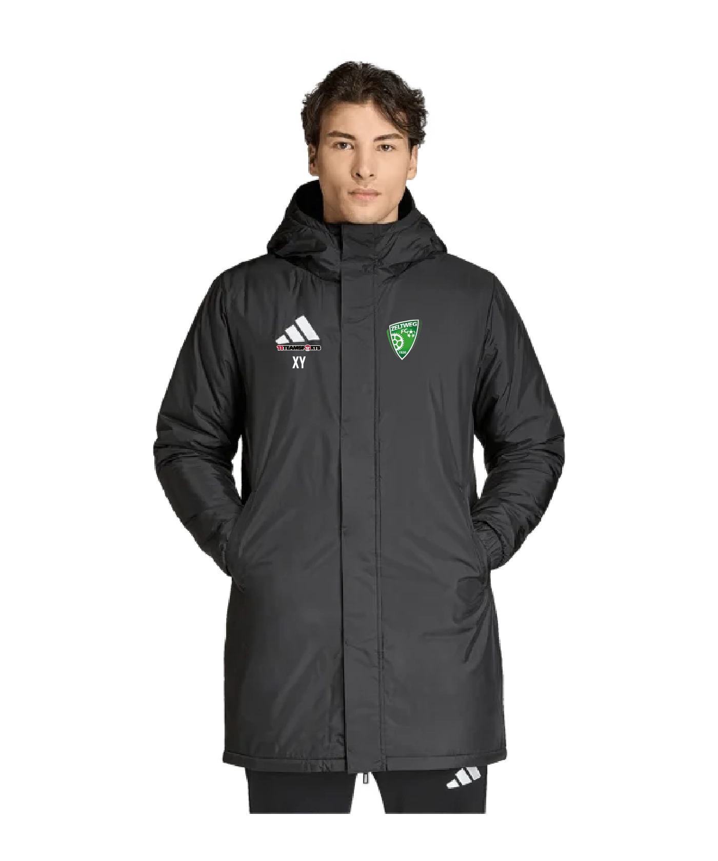 ADIDAS Entrada 26 Winterjacke Schwarz FC Zeltweg