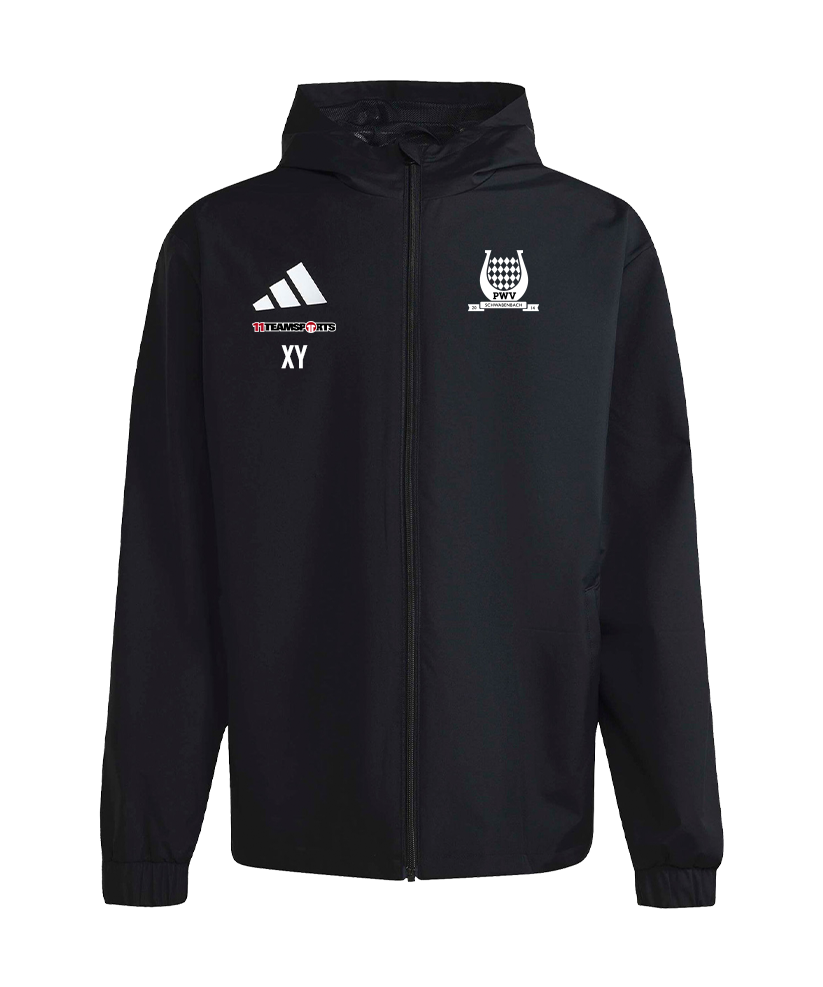 adidas Entrada 26 Regenjacke Schwarz PWV Schwabenbach