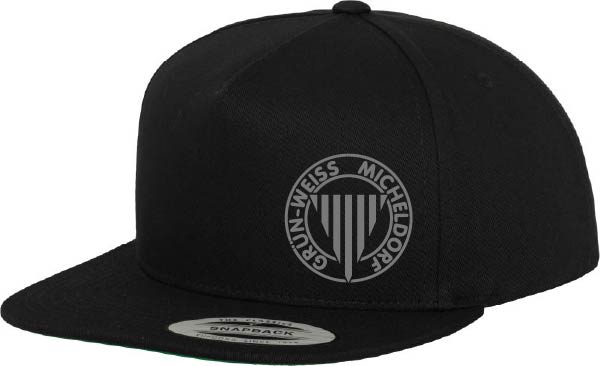 Merch 5 Panel Classic Snapback Cap Black Black SV Grün-Weiß Micheldorf