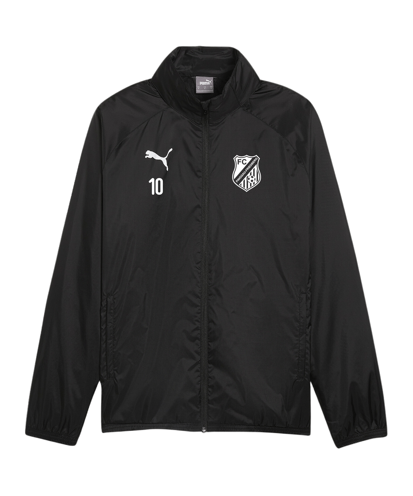 PUMA teamGOAL Allwetterjacke Schwarz Weiss Spieler:in