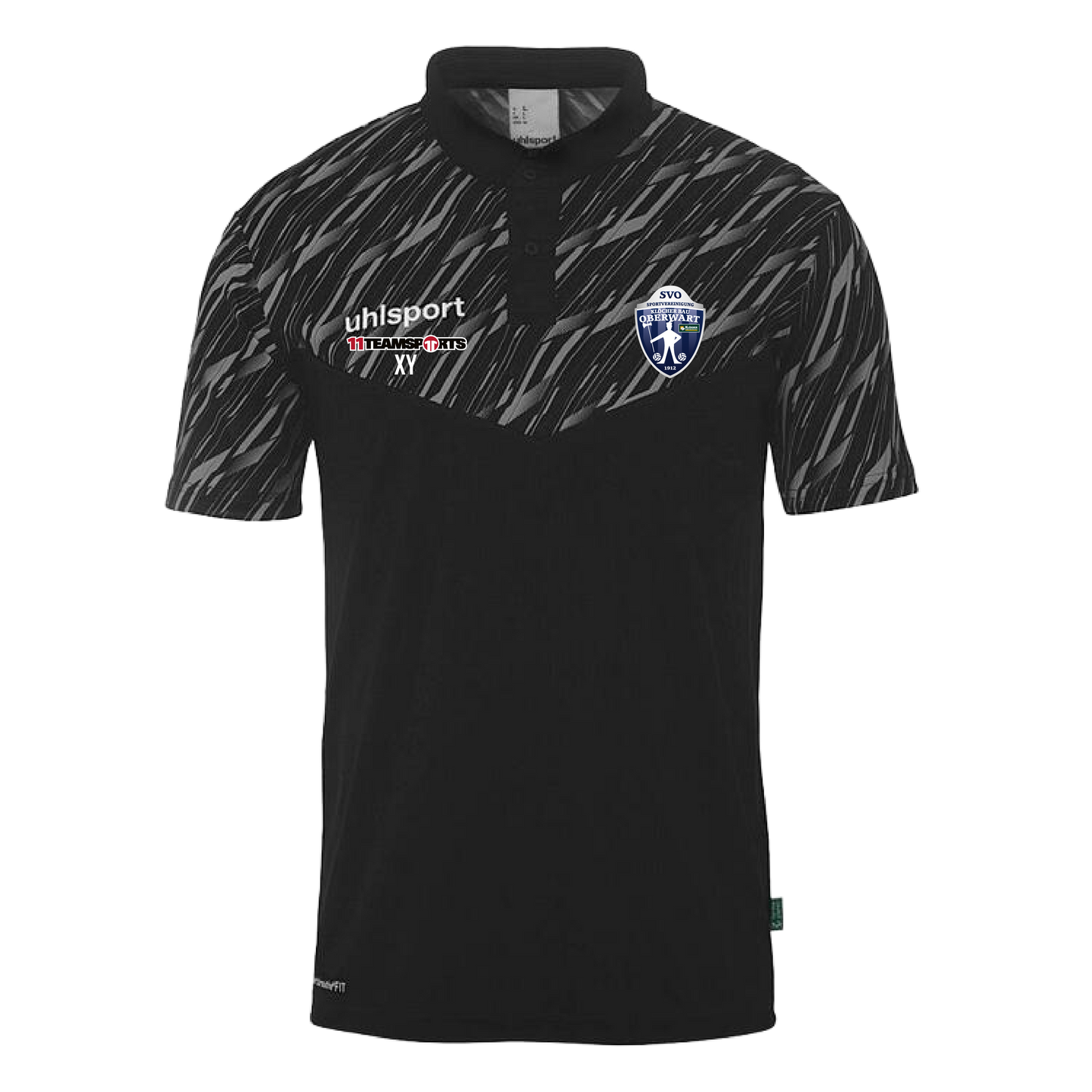 Uhlsport Progressive 28 Polo Shirt Schwarz SV Oberwart