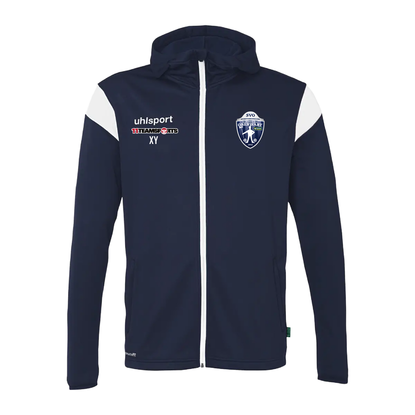 Uhlsport Squad 27 Track Hood Jacke Blau SV Oberwart