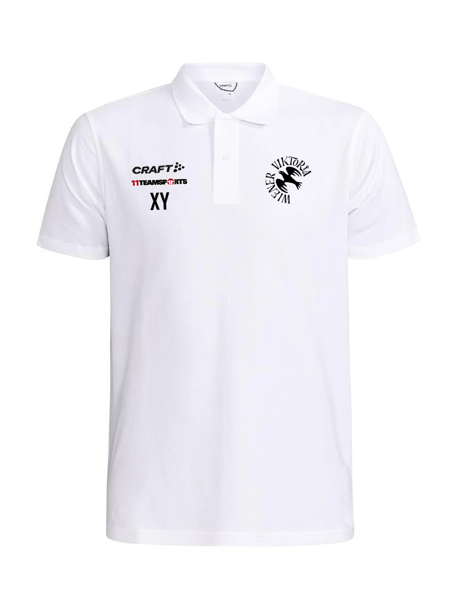 Craft Progress 2.0 Poloshirt Weiss F900000 SC Wiener Viktoria