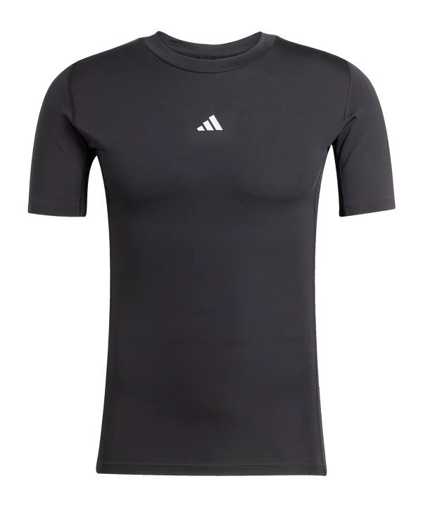 ADIDAS Techfit Kurzarm Schwarz Schiedsrichter