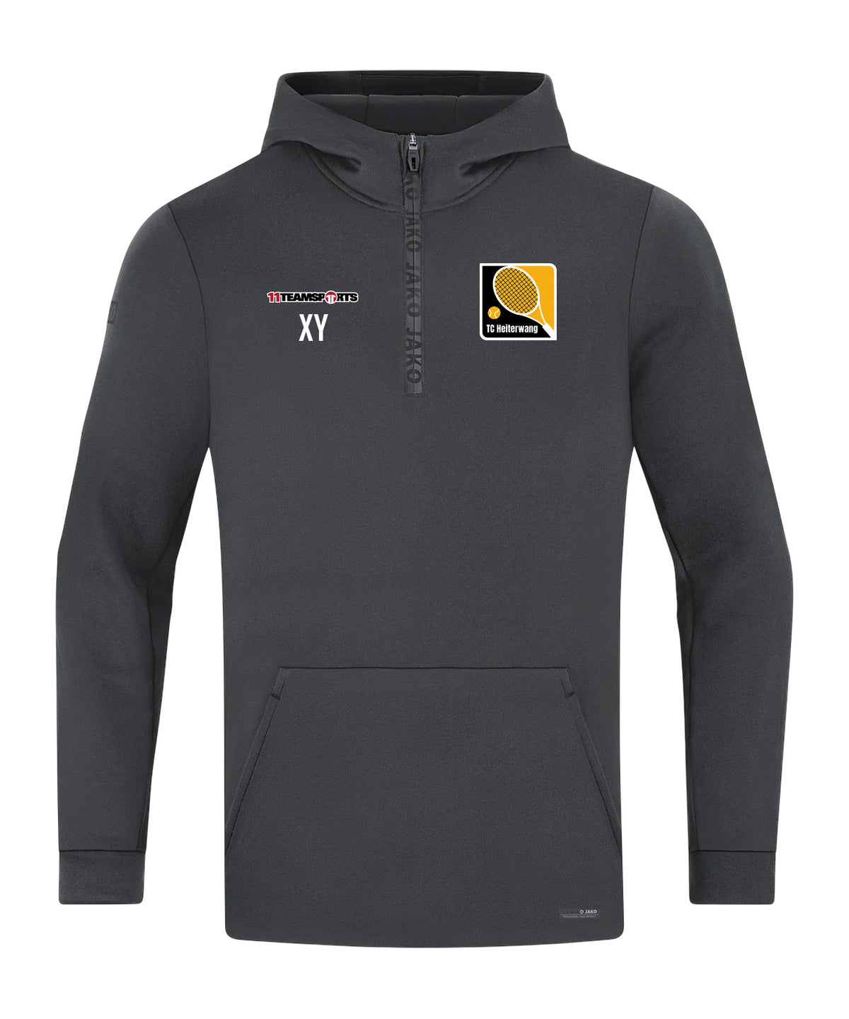 JAKO Pro Casual Kapuzenjacke Grau F855 TC Heiterwang
