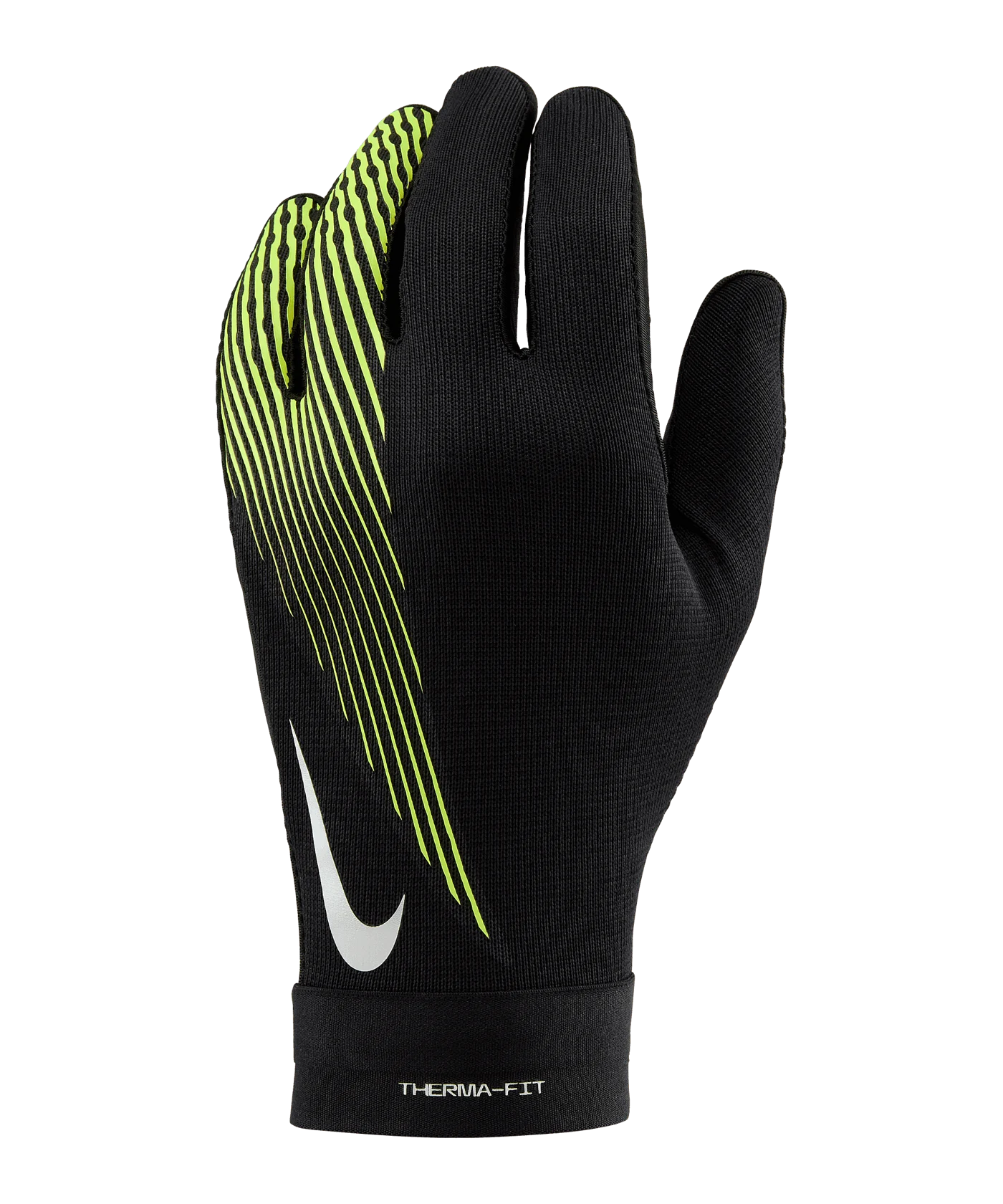 NIKE Academy Thermafit Spielerhandschuhe Schwarz Gelb