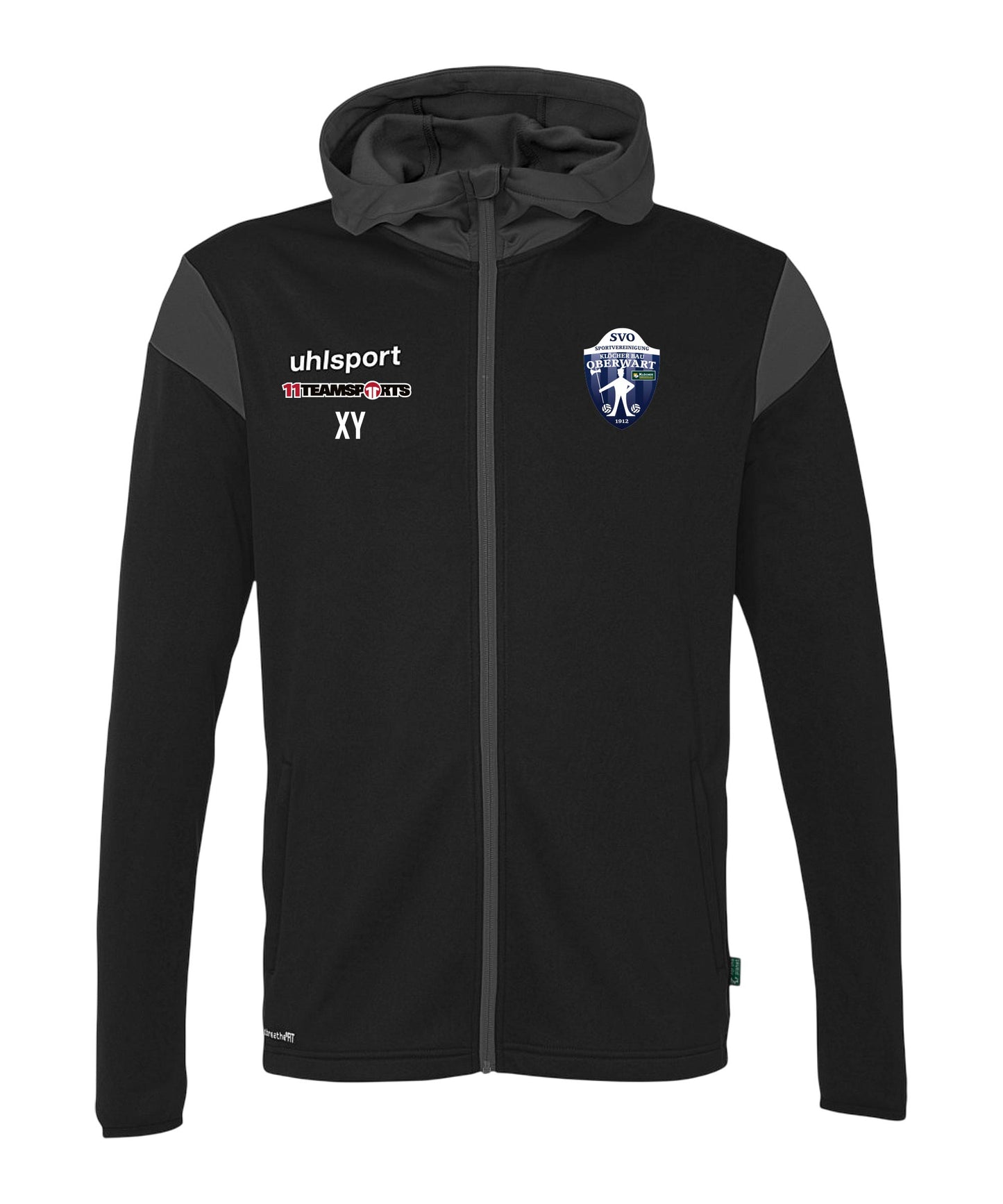 Uhlsport Squad 27 Track Hood Jacke Schwarz SV Oberwart