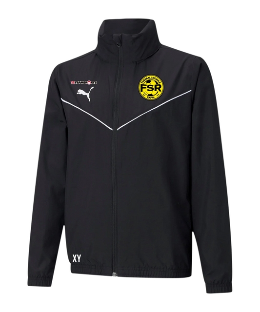 PUMA teamRISE Allwetterjacke Kids Schwarz Fusballschule Raffl