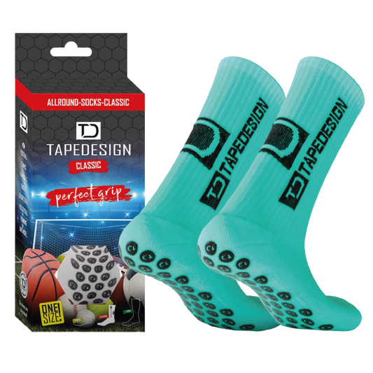 TAPEDESIGN Gripsocks Socken Türkis