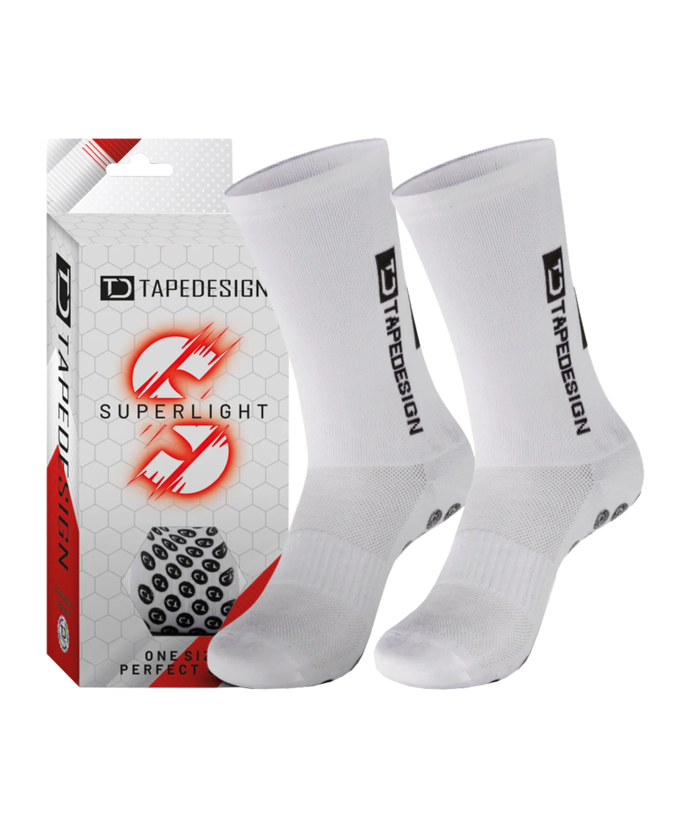 TAPEDESIGN Gripsocks Superlight Socken Weiss