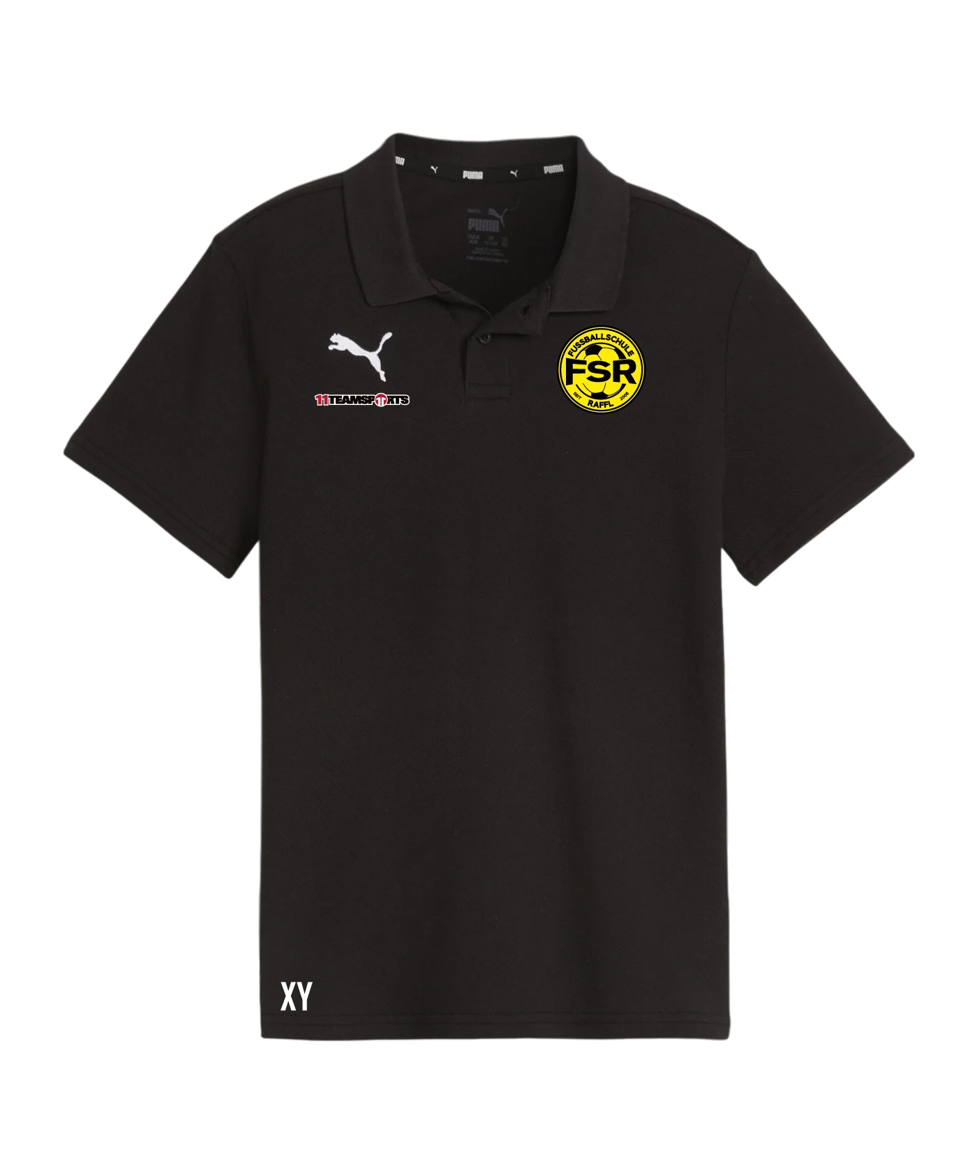 PUMA teamGOAL Casuals Poloshirt Kids Schwarz Fusballschule Raffl