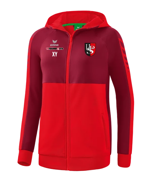 ERIMA Six Wings Kapuzenjacke Damen Rot Union St Peter am Wimberg