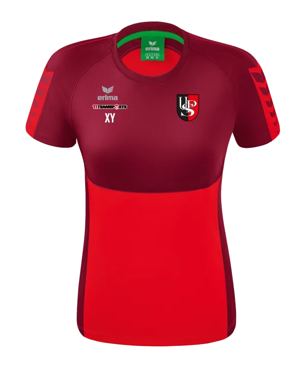 ERIMA Six Wings T-Shirt Damen Rot Dunkelrot Union St Peter am Wimberg