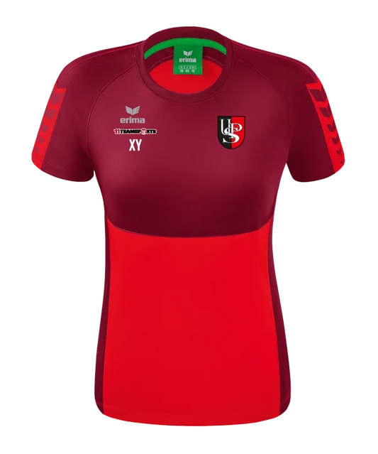 ERIMA Six Wings T-Shirt Damen Rot Dunkelrot Union St Peter am Wimberg