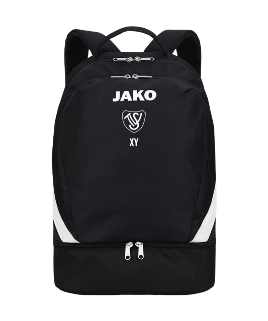 JAKO Iconic Rucksack mit Bodenfach Schwarz SV Trieben