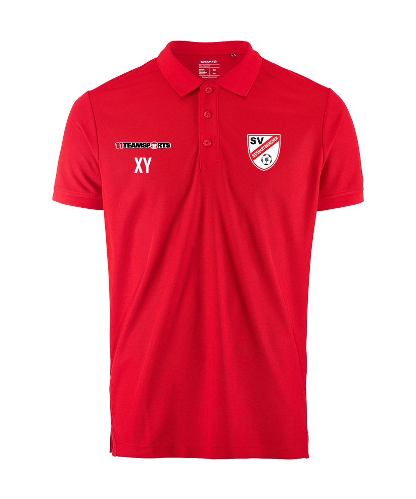 Craft Polo-Shirt Rot SV Sieghartskirchen