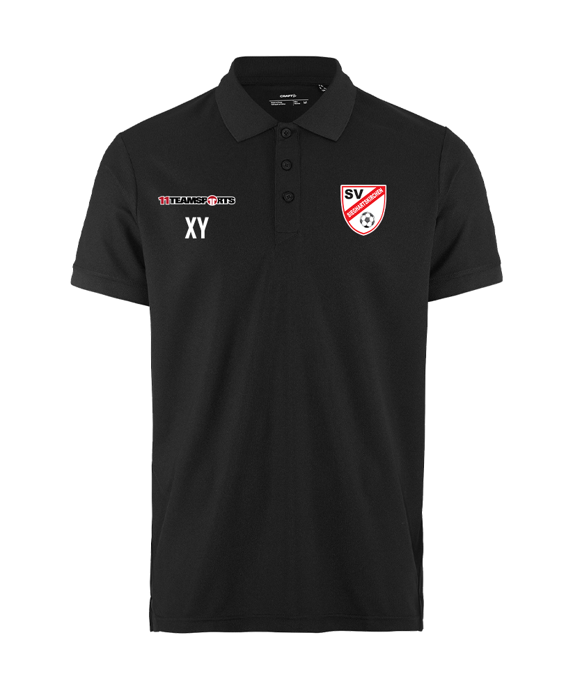 Craft Polo-Shirt Schwarz SV Sieghartskirchen