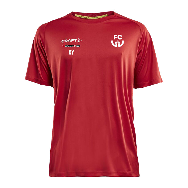 Craft Evolve T-Shirt Kids Rot FC Nußdorf/Debant