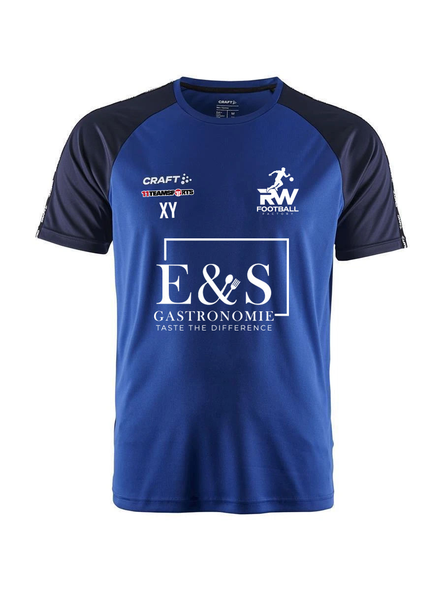 Craft Squad 2.0 Contrast Trikot Blau F346390 RW Football Factory