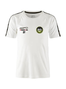 CRAFT Squad 2.0 Contrast Trikot Kids Weiss Elite-FIT