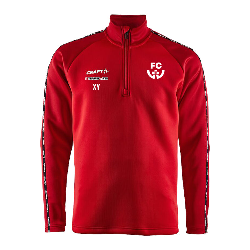 Craft Squad 2.0 Halfzip Sweatshirt Kids Rot FC Nußdorf/Debant
